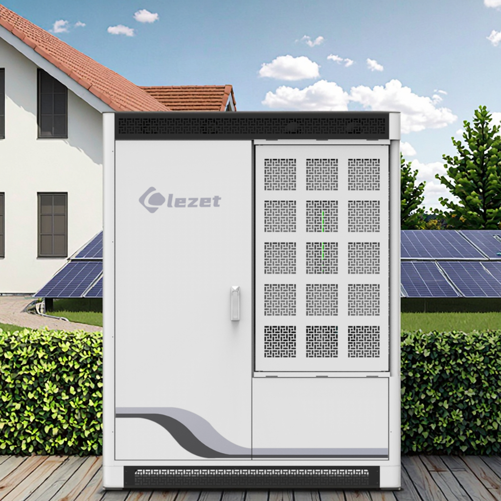 Lezet All-In-One Home Energy Storage System AC Solar Diesel Compatible E45S20 45kWh Lithium Battery Hybrid Grid IP54 Protection