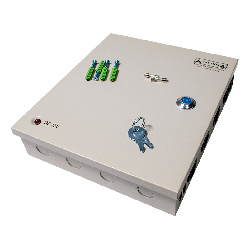 12V 20A 18 CH Telecom Power Supply for CCTV Camera UPS Uninterruptible Power Supply Box Backup Access Control Input Voltage 220V