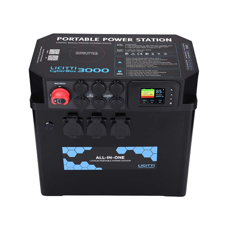 3000W Solar Generator Portable Marine Boat LifePo4 Battery Solar Panels Battery 12V Portable Power Station