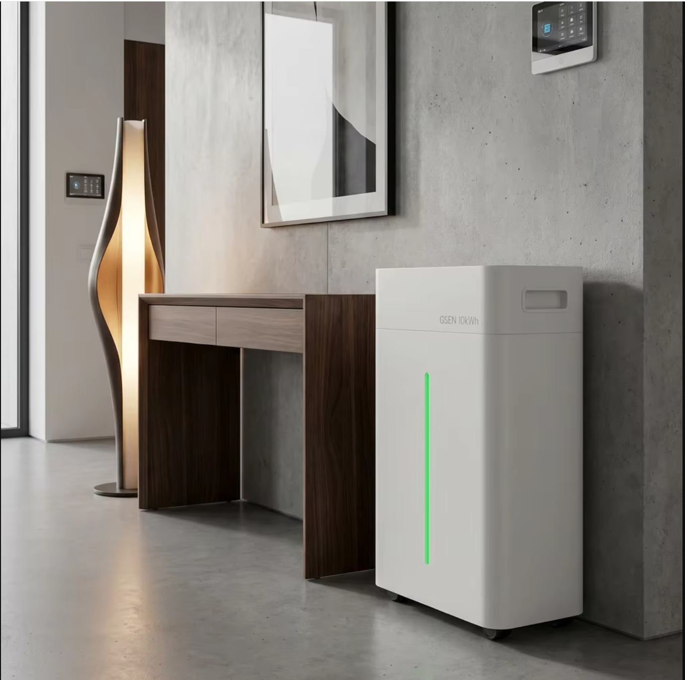 48V 280Ah Stackable Split Home Energy Storage LiFePO4 Battery 15kWh Floor Standing Vertical Compatible with Inverter