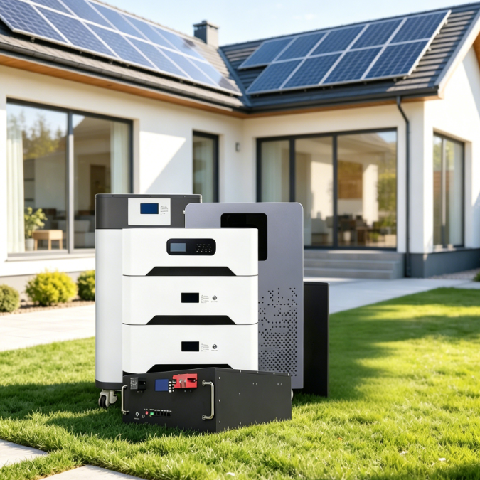 High Voltage (HV) Split ESS LiFePO4 Stackable Hybrid Solar Energy System 5KW-125KW Complete Home Battery Storage CAN BMS