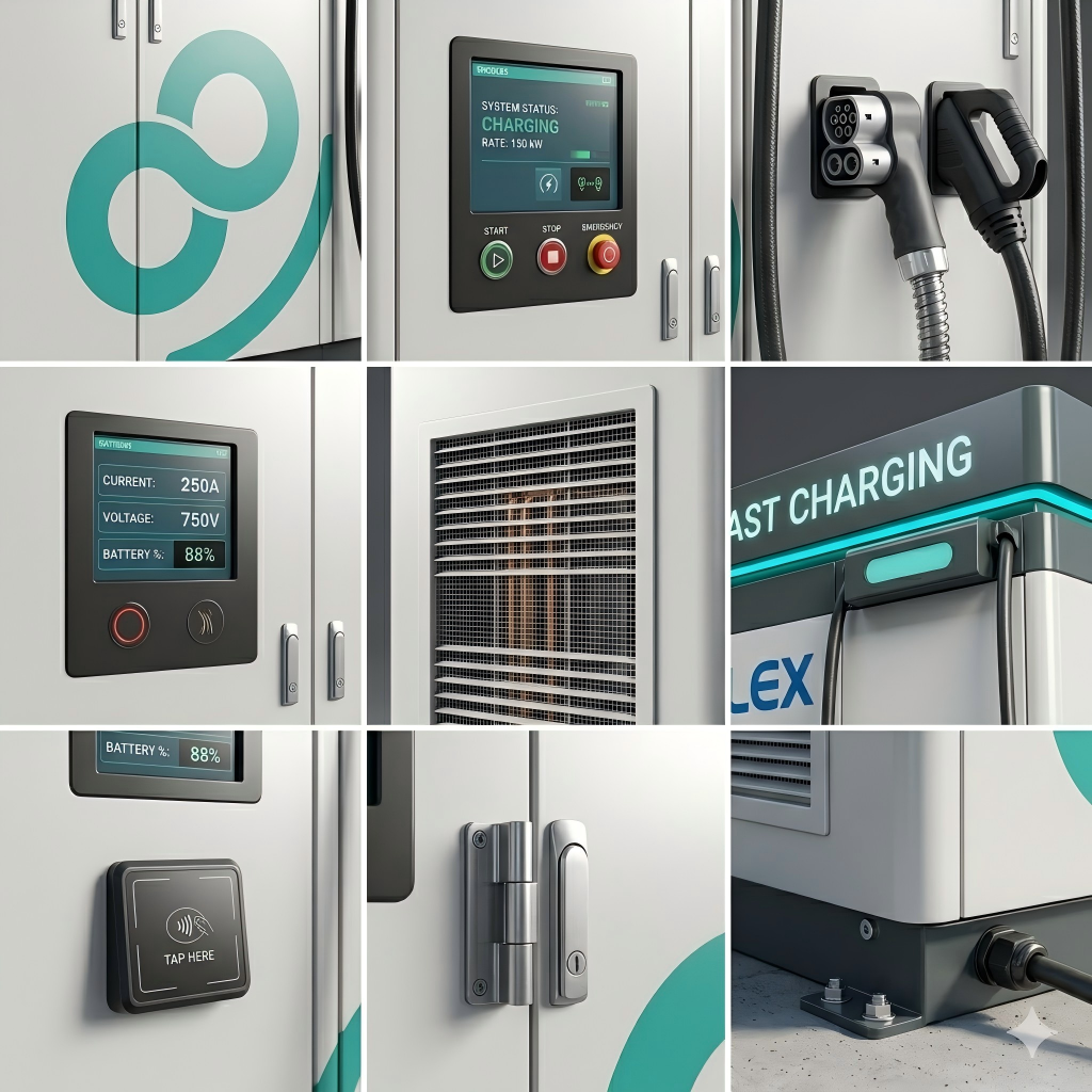 New 50-200kW Modular BESS DC Charger Integrated Energy Storage System for Commercial Microgrid &amp; Peak Shaving