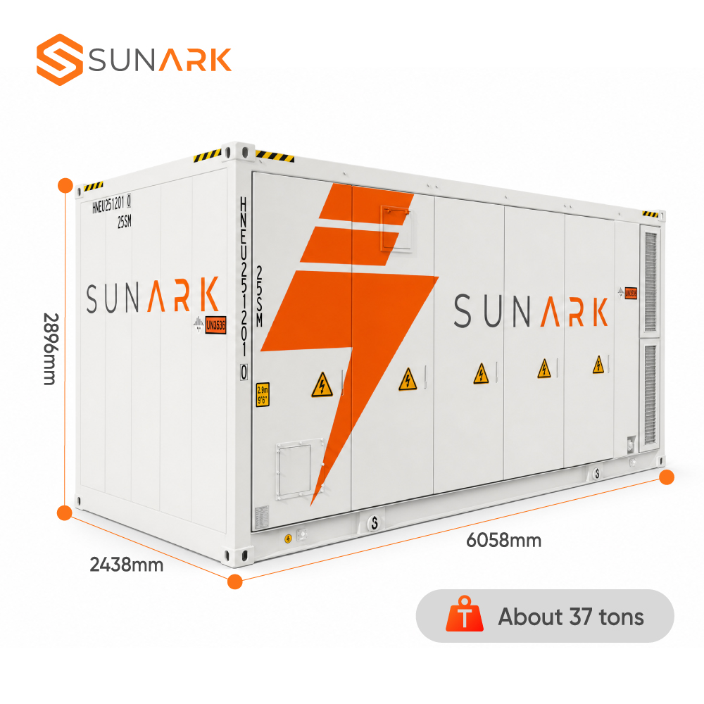 SunArk Smart 5MWh BESS Solar Battery Storage Container System with Liquid Cooling LFP Battery for Commercial Microgrid Projects