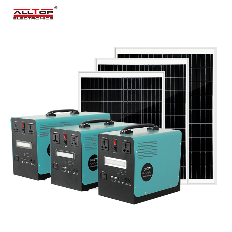 ALLTOP Factory Direct Price Oem Odm Battery Emergency Power 500W 1000W Solar Power Station Off Grid Portable Solar Power System