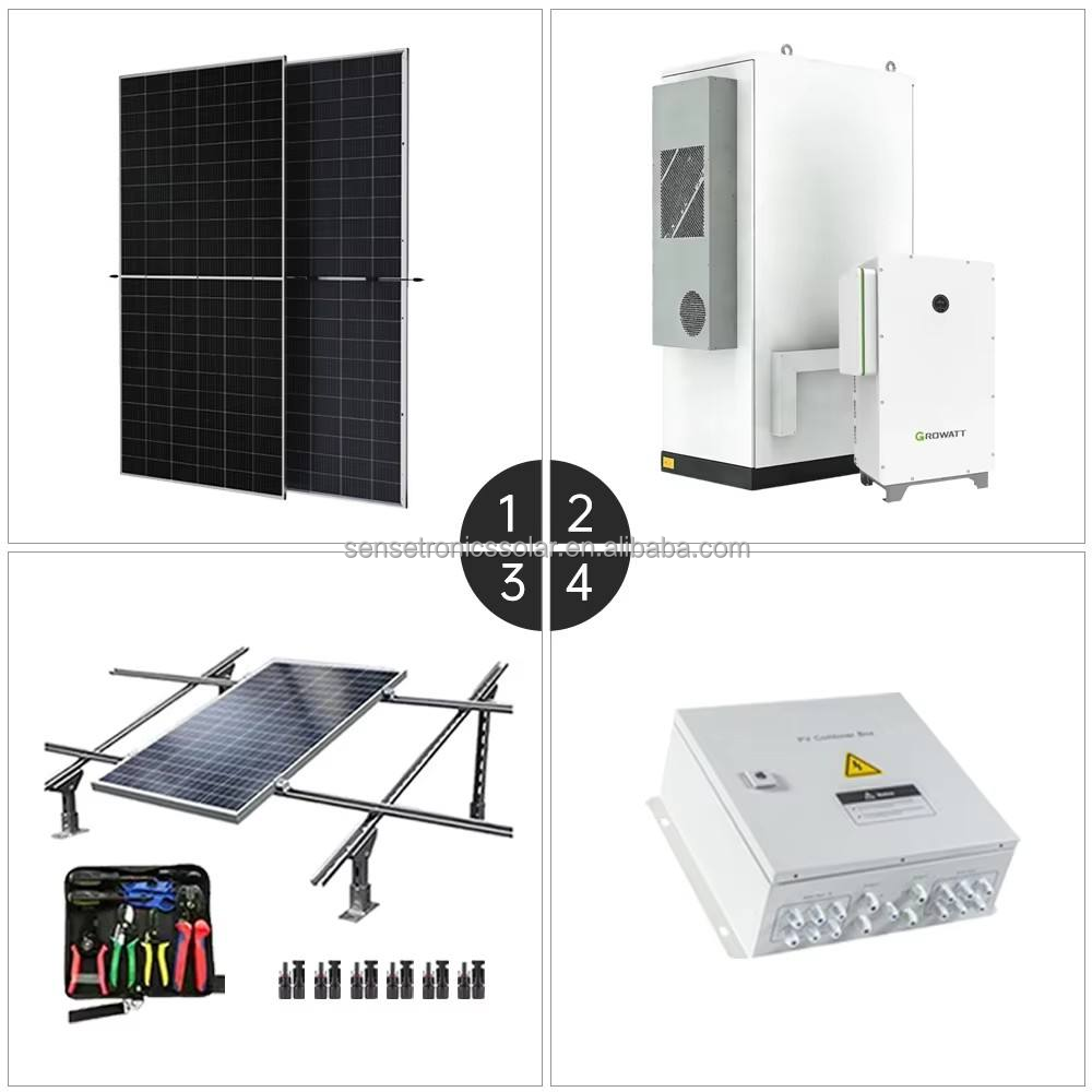 Growatt 50kWh All in One BESS WIT Series 50KW Hybrid Solar Inverter and APX Energy Storage Battery System Set