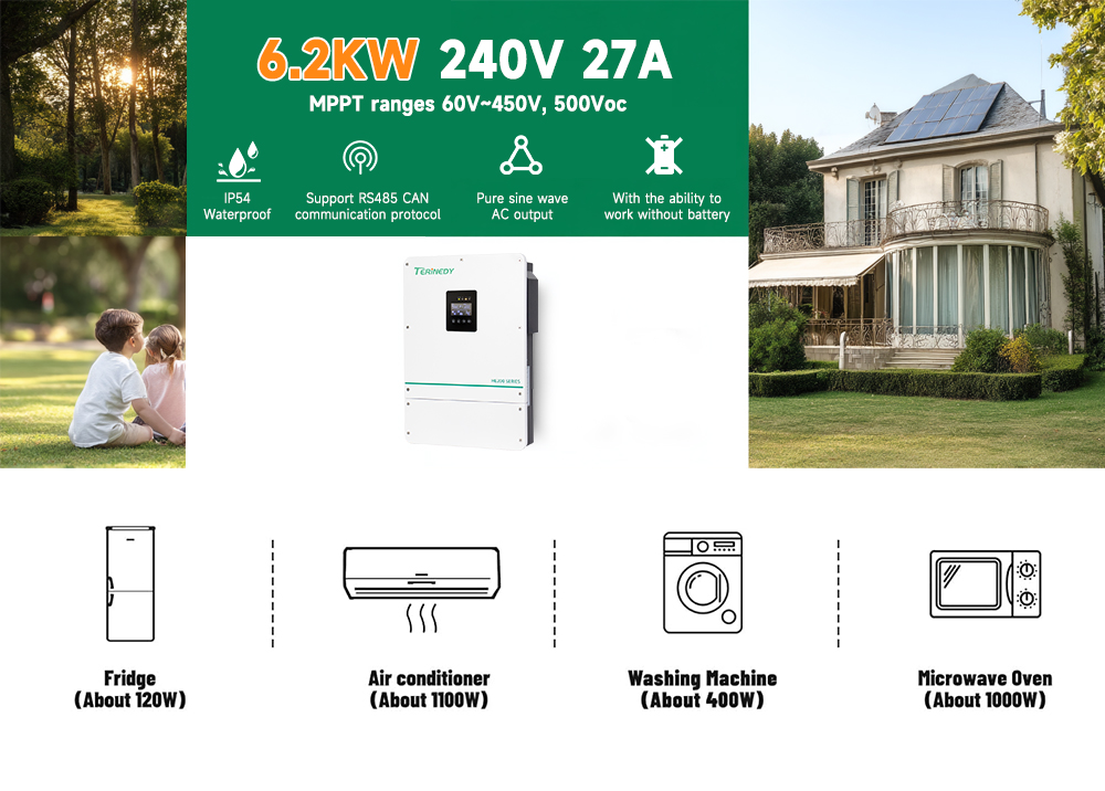 Terinedy 6.2kw I5 Hybrid Solar Inverter