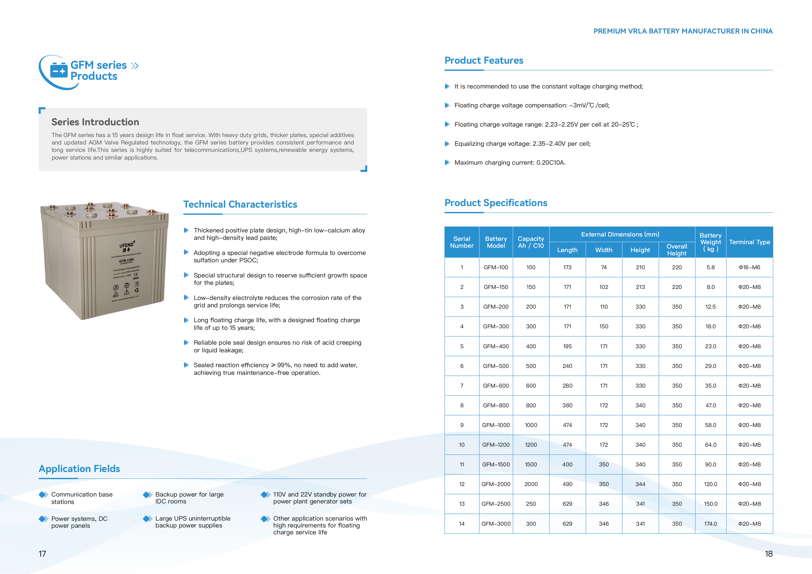 2V400AH Long Life AGM Lead Acid Battery Telecom Lighting UPS Backup Power Station Renewable Energy Systems Consumer Electronics