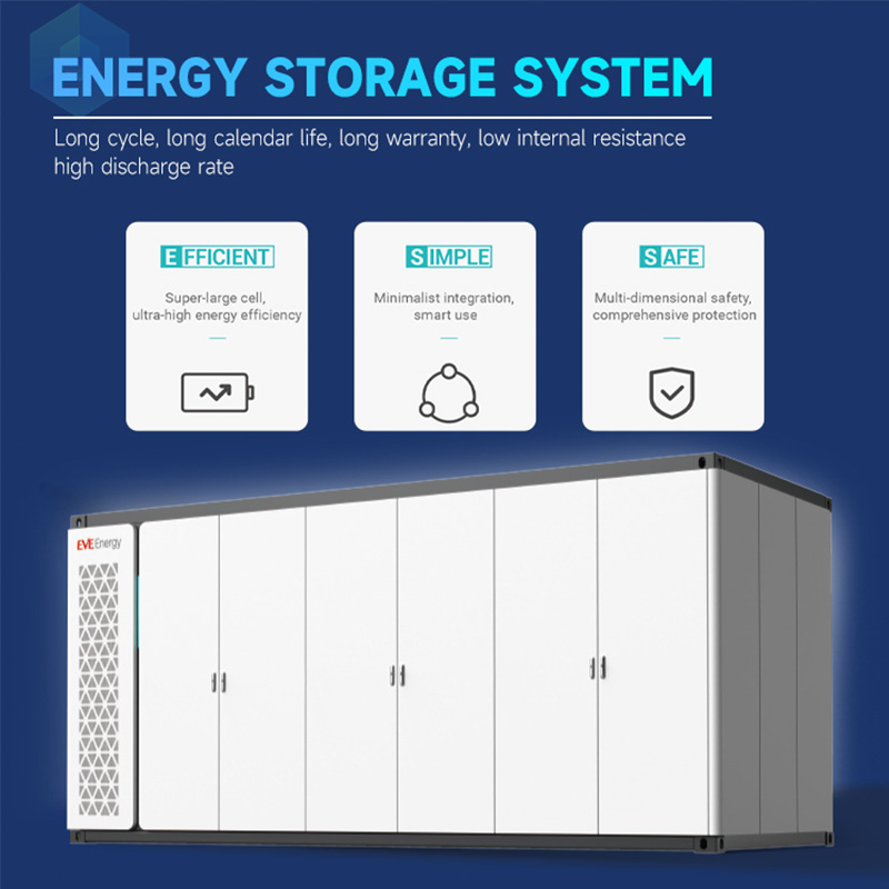 EVE 4MWh 4073kWh Energy Storage System LiFePO4 306Ah Cell Grid Ess Energy Storage System Solar System