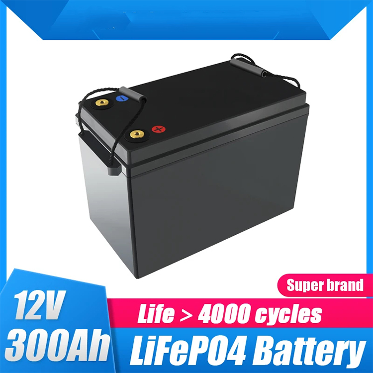 12V 300Ah Lifepo4 Storage Battery Built in Lcd Display for Residential Solar RV Marine Yacht Power Equipment