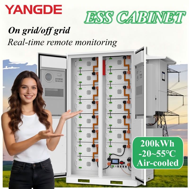 CE 200kwh Outdoor Commercial Lithium Battery Cabinet Energy Storage System