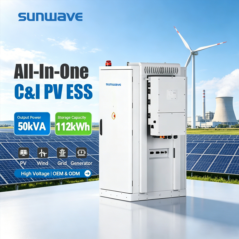 50kw 112KWh Grid-Tie &amp; Off-Grid Industrial Commercial Energy Storage System for Factory Microgrid &amp; Load Shifting
