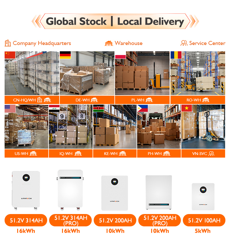 8000cycle EU LiFePo4 Inverter Battery EMS 10kw 15kw 16KW 48V 51.2v 100Ah 200Ah 314ah Home Power Wall-Mounted Lithium Ion Battery