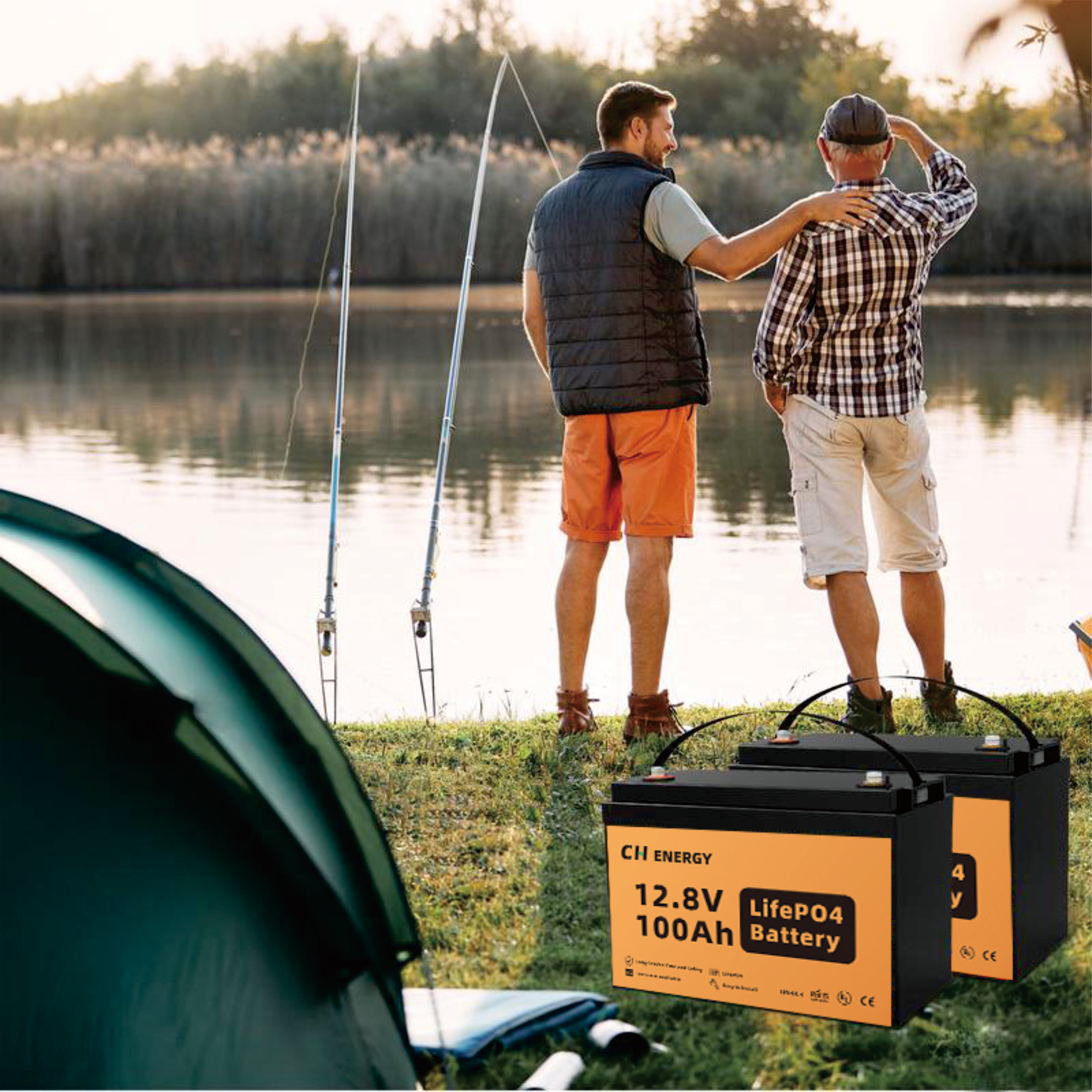 CH Energy Grade 12v 24v LiFePO4 Marine Boat Yacht Fishing Lithium Ion Battery Pack 314Ah Built-In BMS UN38.3 Certified