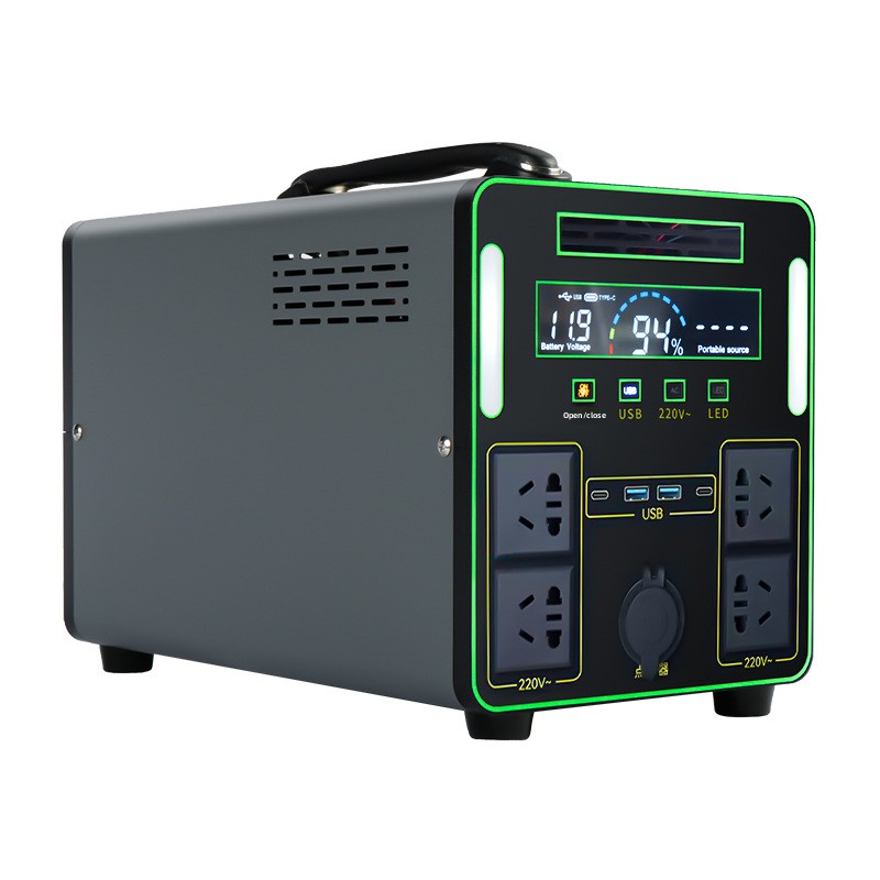 220V Outdoor Portable Power Station 10kWh Lithium-Ion Battery Overcharge/Overdischarge Protection Household Emergency Use Energy