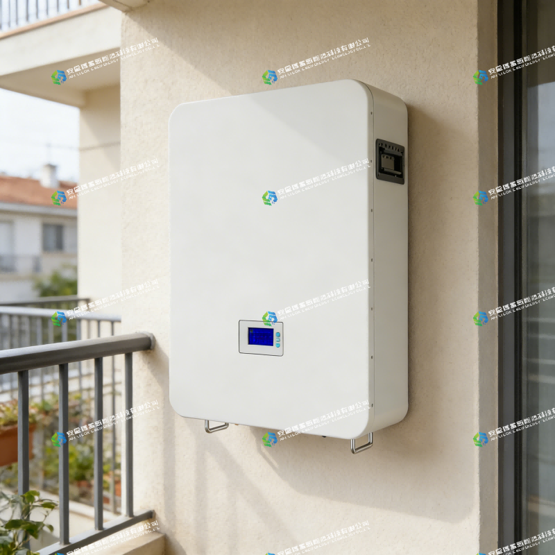 Home Battery Energy Storage System Lithium Battery Lifepo4 Power Wall Home 51.2V 15kWh 30kWh Portable Household Backup Energy
