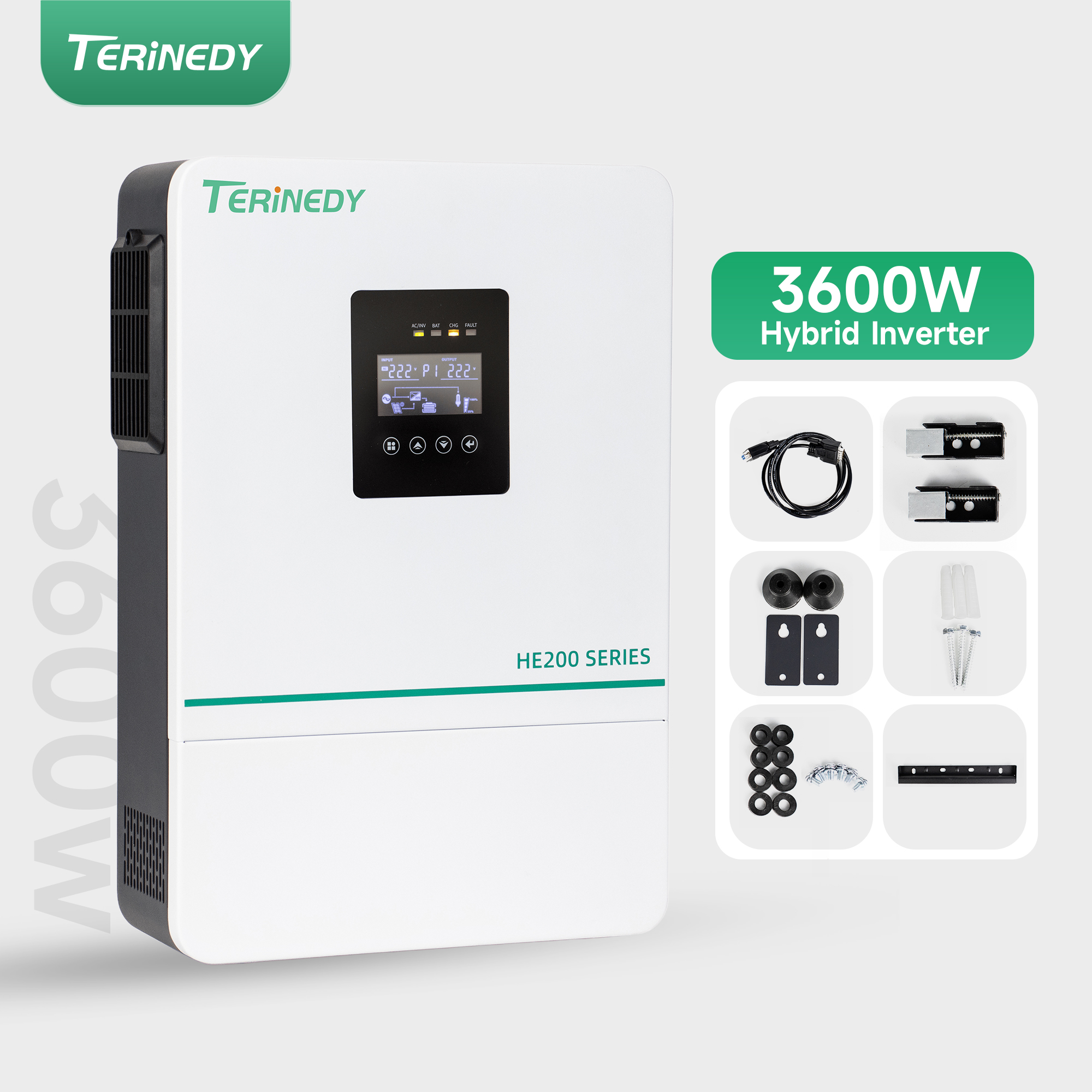 3.6KW MPPT Hybrid Solar Inverter, Lithium/Lead-Acid Battery Compatible, For Residential &amp; Commercial Solar System
