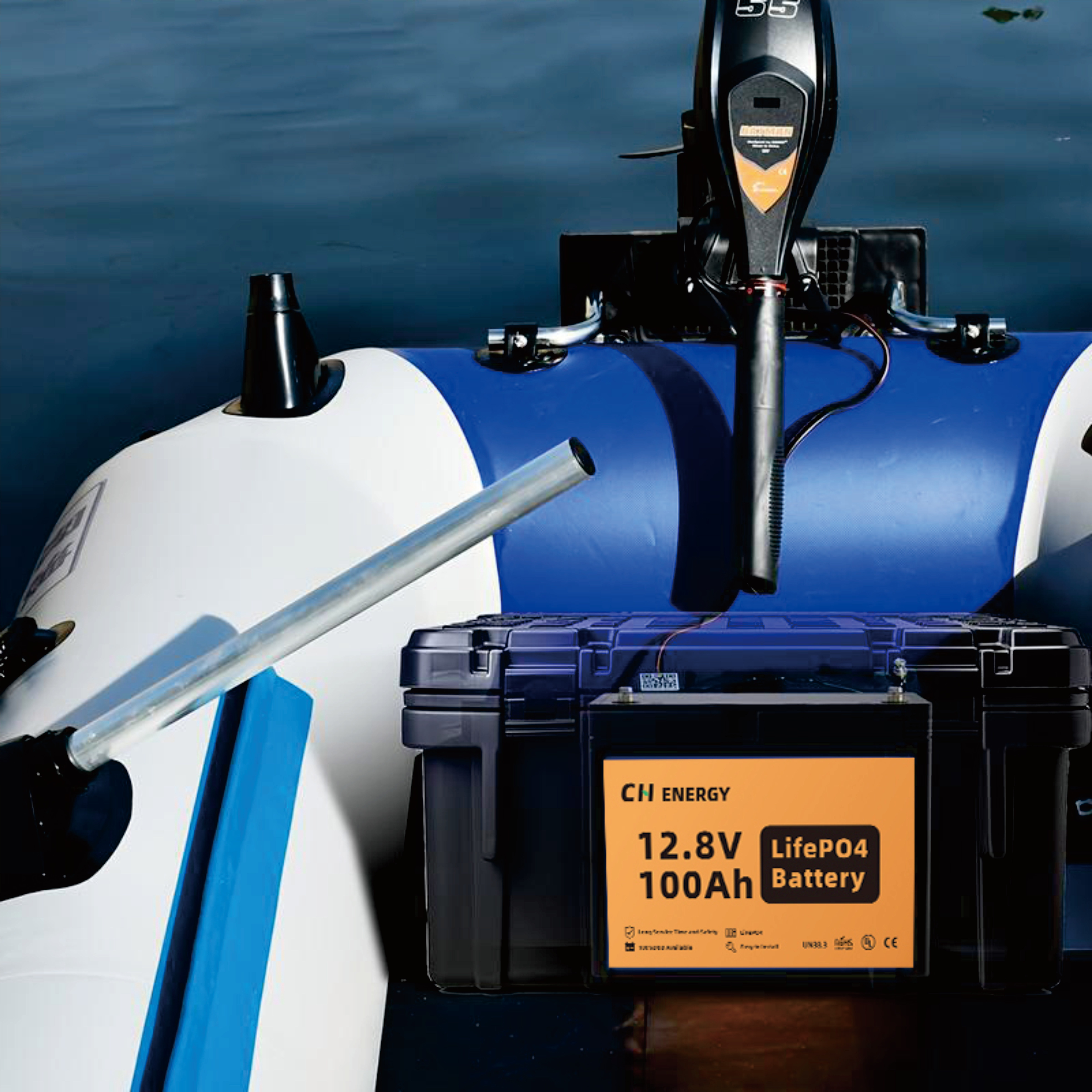 CH Energy Grade 12v 24v LiFePO4 Marine Boat Yacht Fishing Lithium Ion Battery Pack 314Ah Built-In BMS UN38.3 Certified