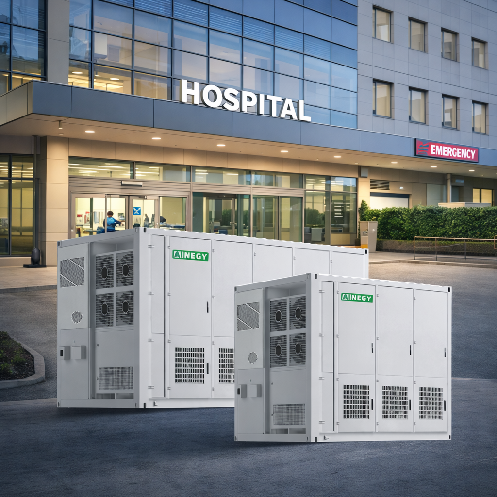 High Capacity Containerized ESS with Fire Protection HVAC, Industrial Battery Storage System for Solar Integration Microgrid