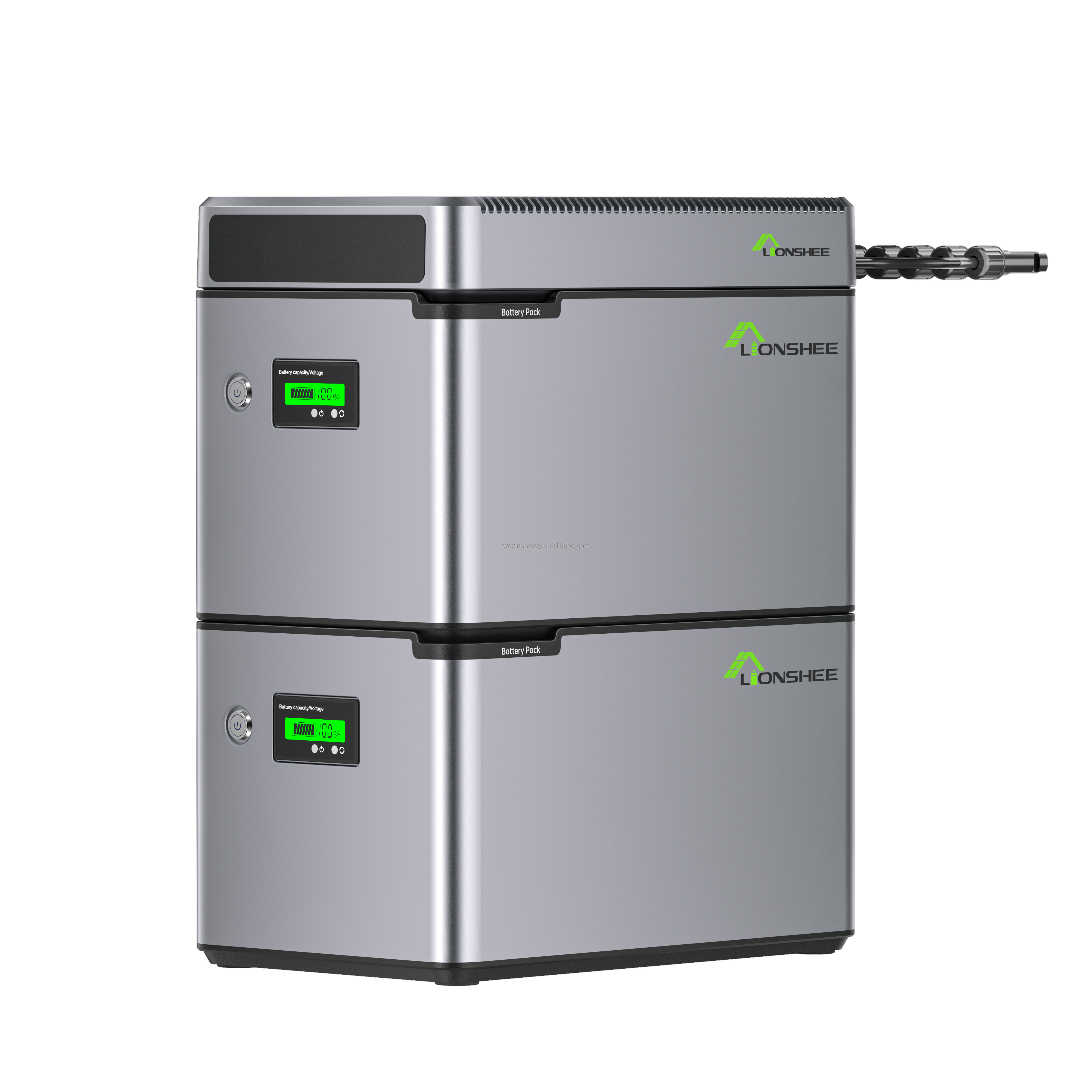 1kwh Stackable LiFePo4 Battery Portable Power Lithium Expandable Battery 1024WH For Power Station Solar System