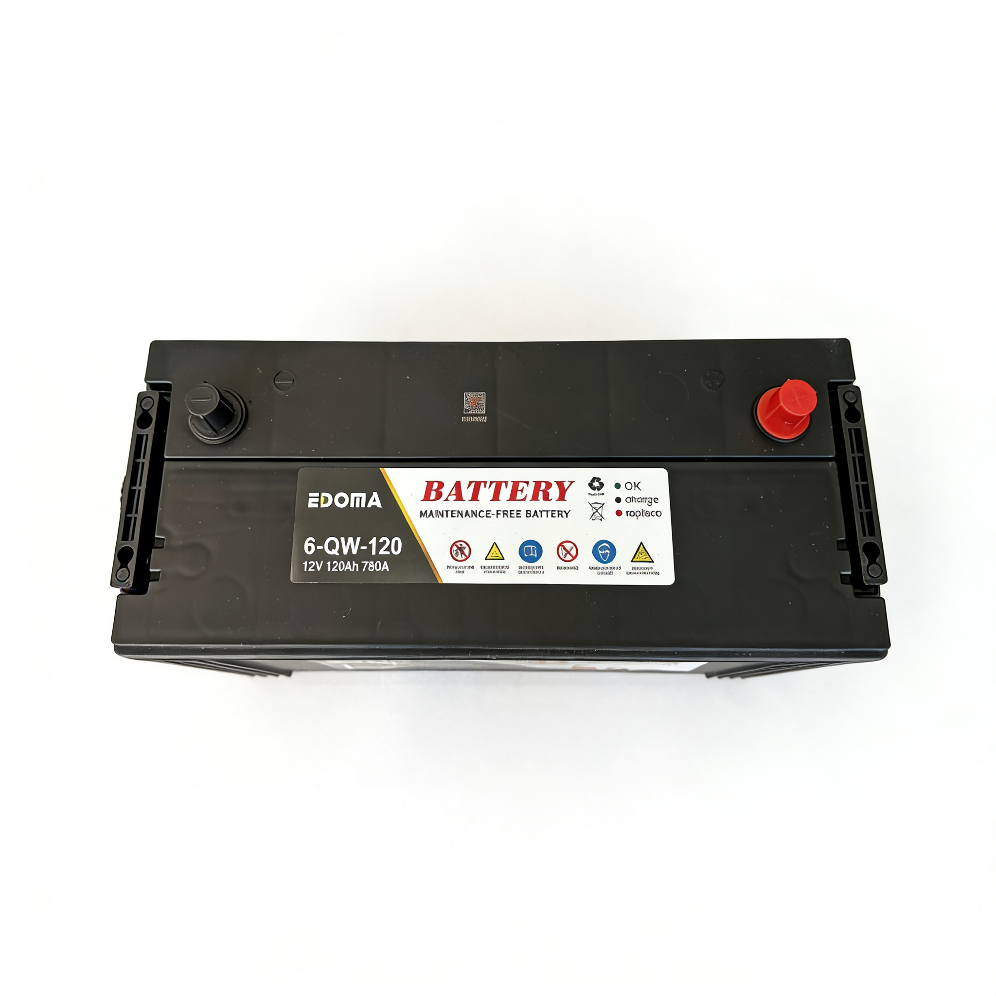 EDOMA Maintenance-Free Sealed Car Battery 12V 120Ah 780Wh-Durable And Reliable Automotive Power Solution