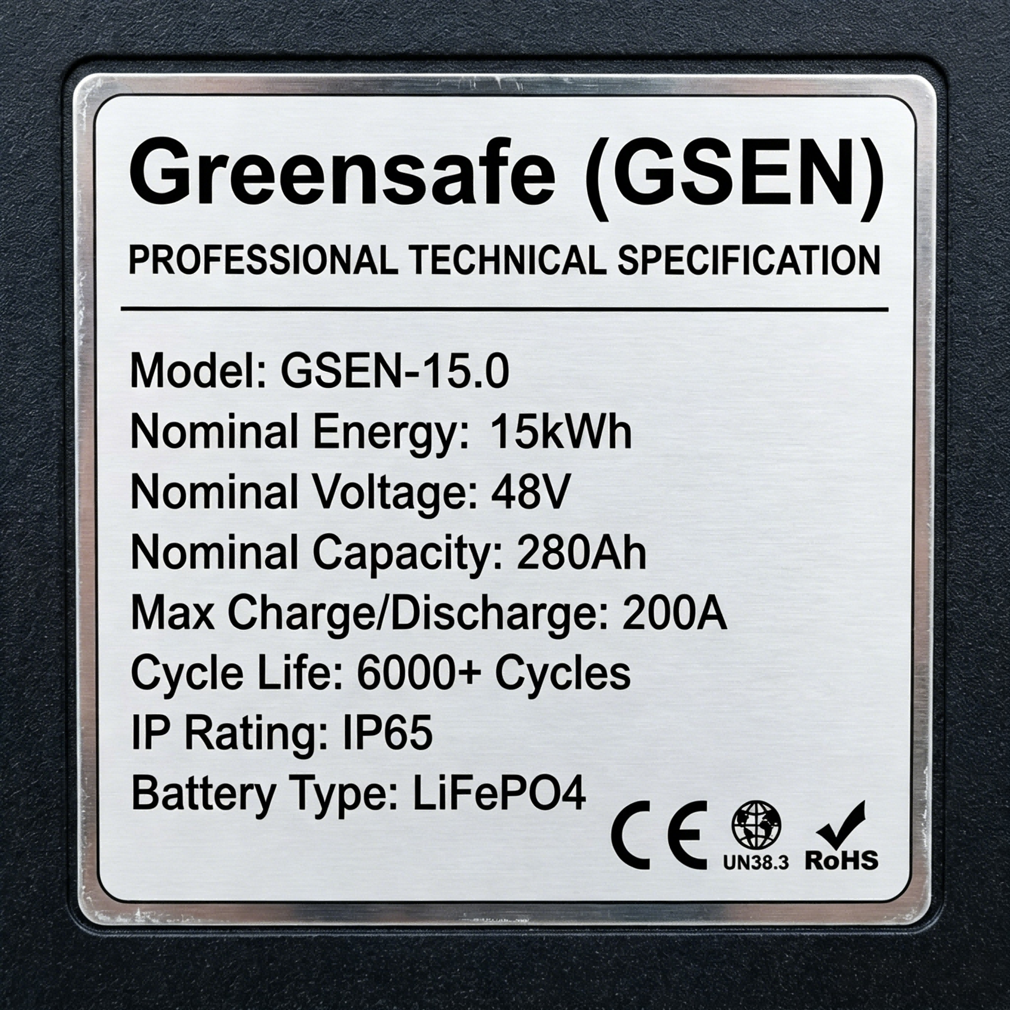 48V 280Ah Stackable Split Home Energy Storage LiFePO4 Battery 15kWh Floor Standing Vertical Compatible with Inverter