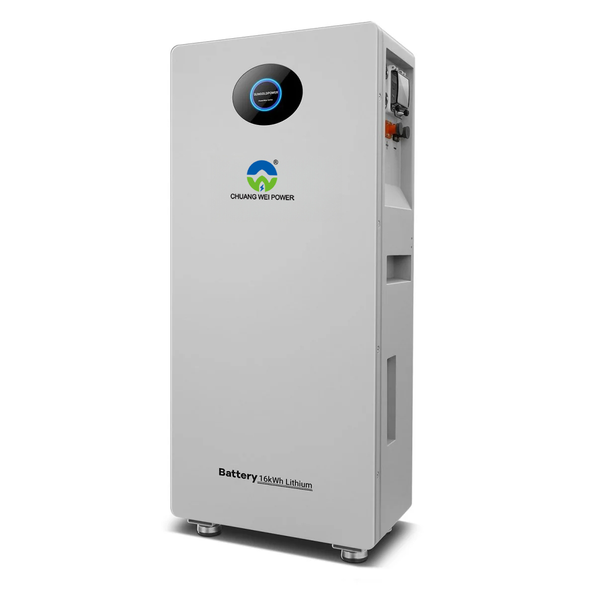 All-in-One Stackable 16kWh ESS 51.2V 314Ah Lithium Cabinet Floor Standing Storage IP66 Protection For Off-Grid Hybrid Solar
