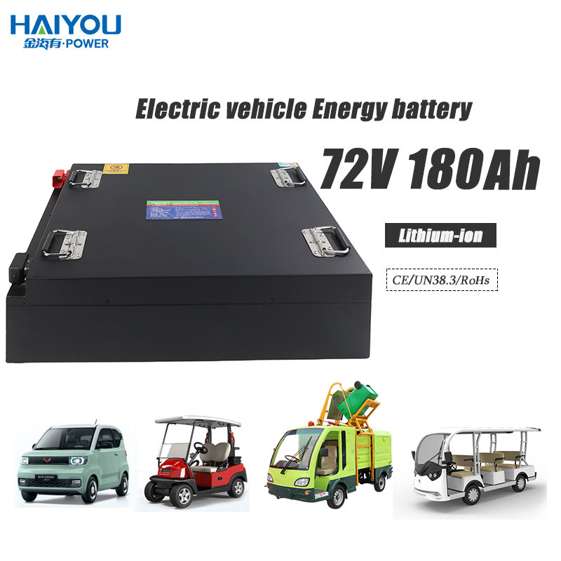 High Power 72V 180Ah Deep Cycle Prismatic LiFePO4 Lithium Ion Battery Pollution-Free Power Batteries Pack for Electric Vehicle