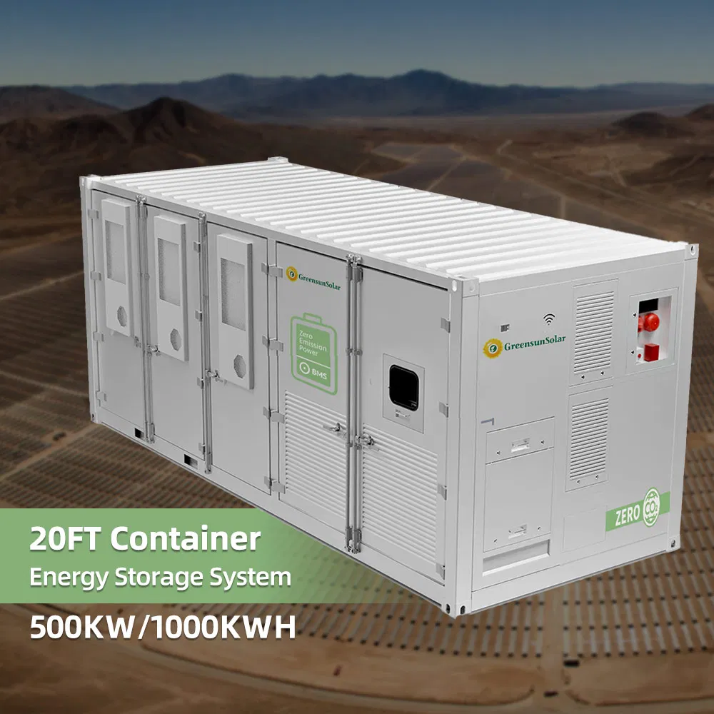 Greensun 1.2mwh Commercial Energy Storage System with 20FT Bess Container