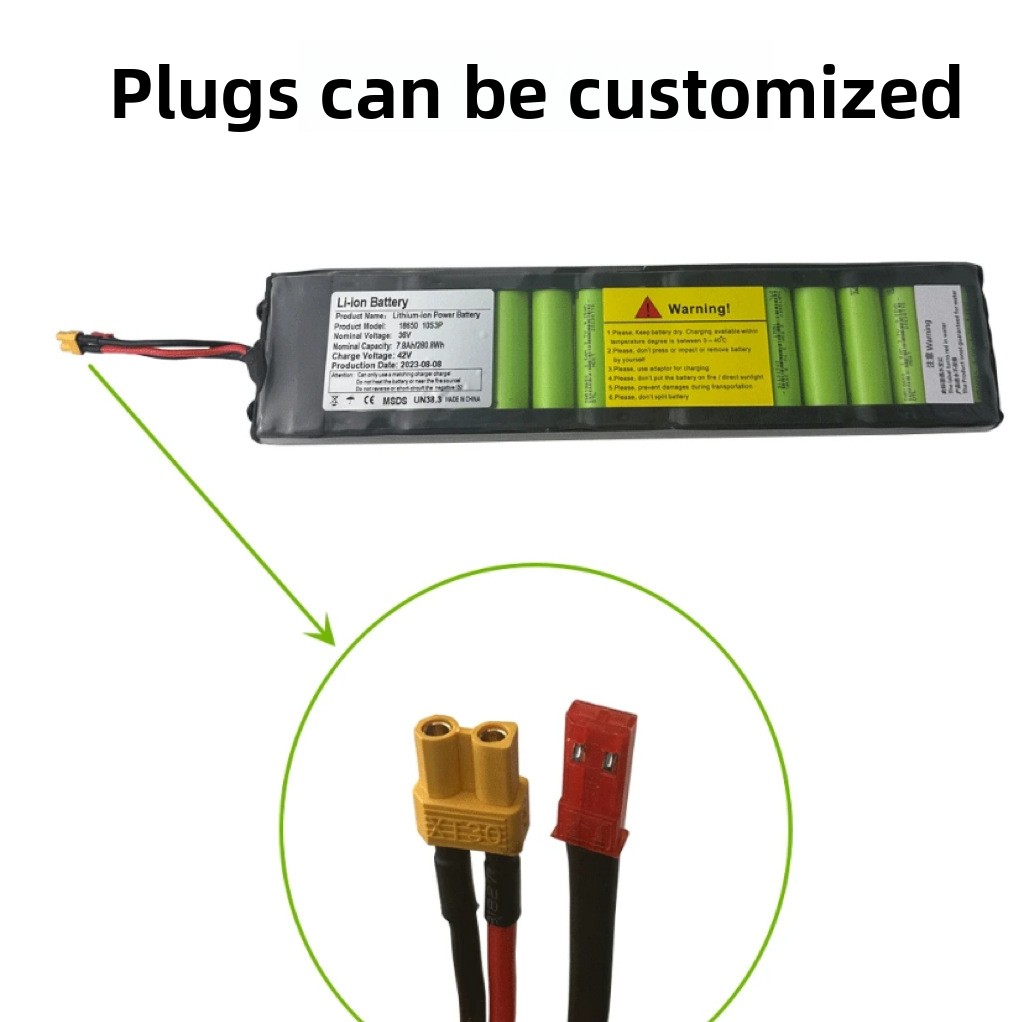 Electric Scooter Lithium Battery 36V7.8A 10S3P Model For Folding Scooter