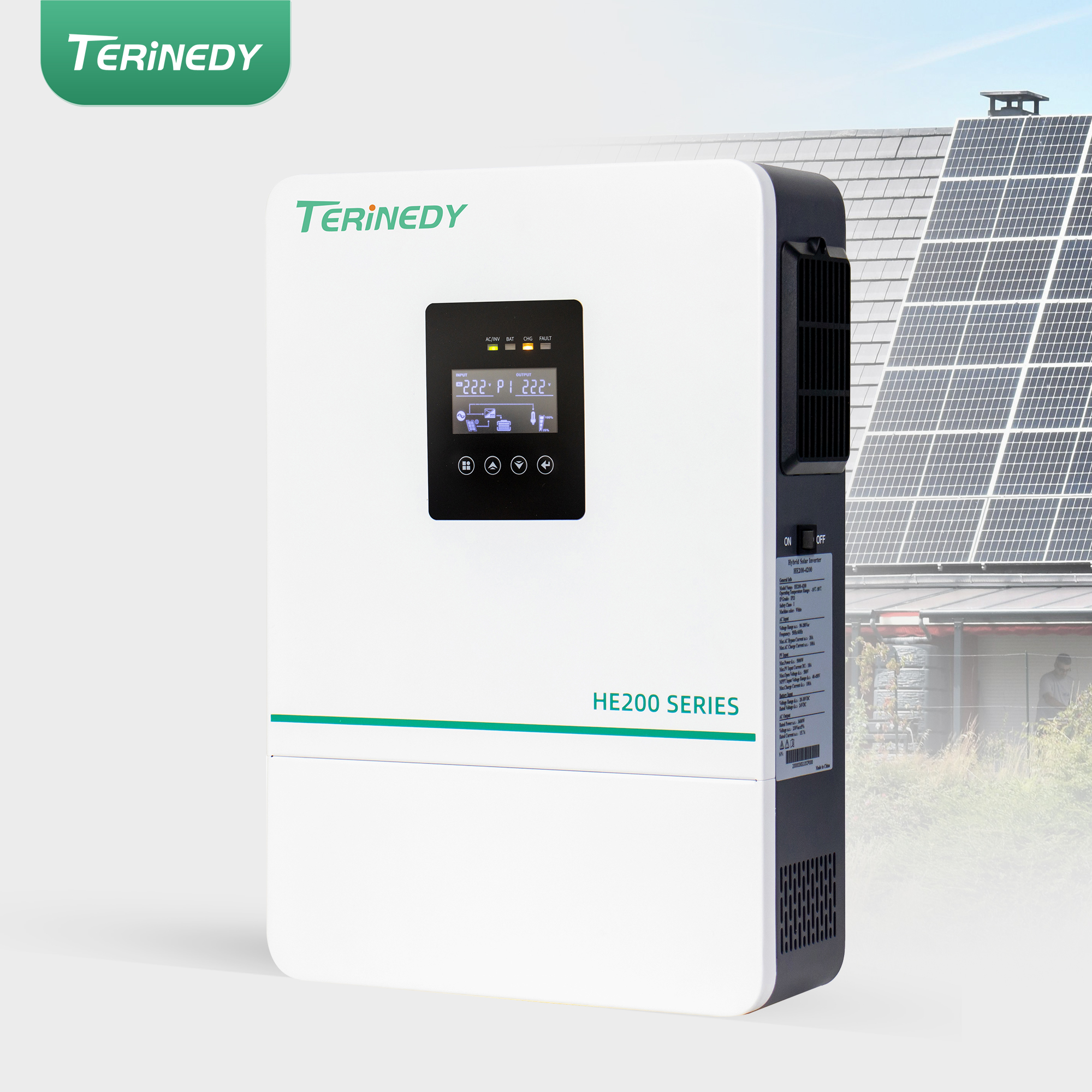 3.6KW MPPT Hybrid Solar Inverter, Lithium/Lead-Acid Battery Compatible, For Residential &amp; Commercial Solar System