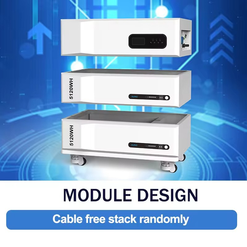 5KW 30KWh Stackable Hybrid Grid Home Energy Storage System Solar LiFePO4 Battery 51.2V Compatible for Growatt for
