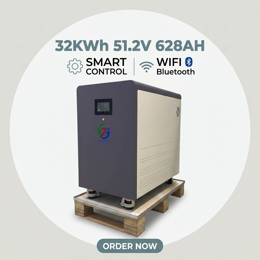 51.2V 32KWH Lifepo4 Lithium Solar Battery 48V 280Ah 300Ah Lithium Ion Battery Pack Home Energy Storage System DIY Battery Box