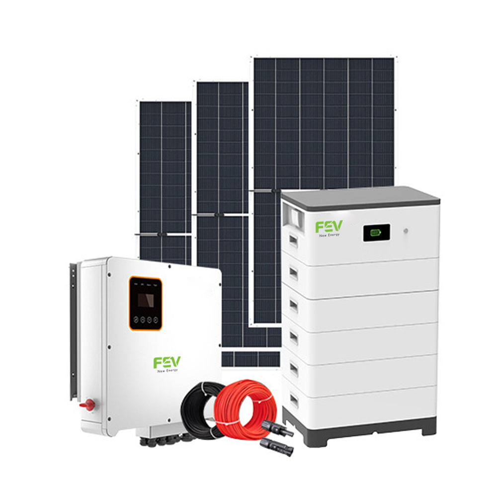 Grid-tie &amp; Off-grid Dual-mode Solar Energy Storage System with Safe, Long-cycle Stackable LiFePO4 Batteries.