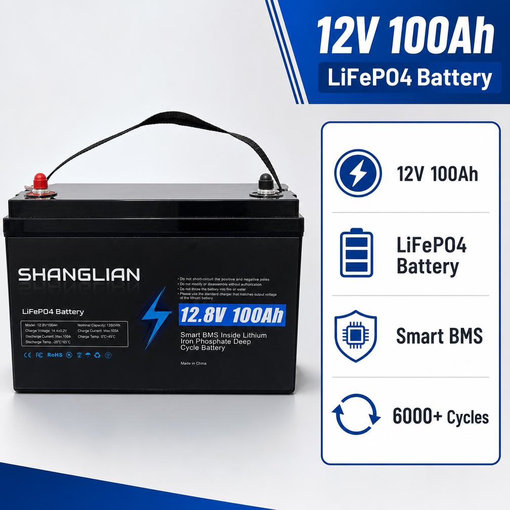 Long Life Backup Power Supply 12.8V 100Ah Lithium Battery for Telecom Base Station Server Rack and UPS