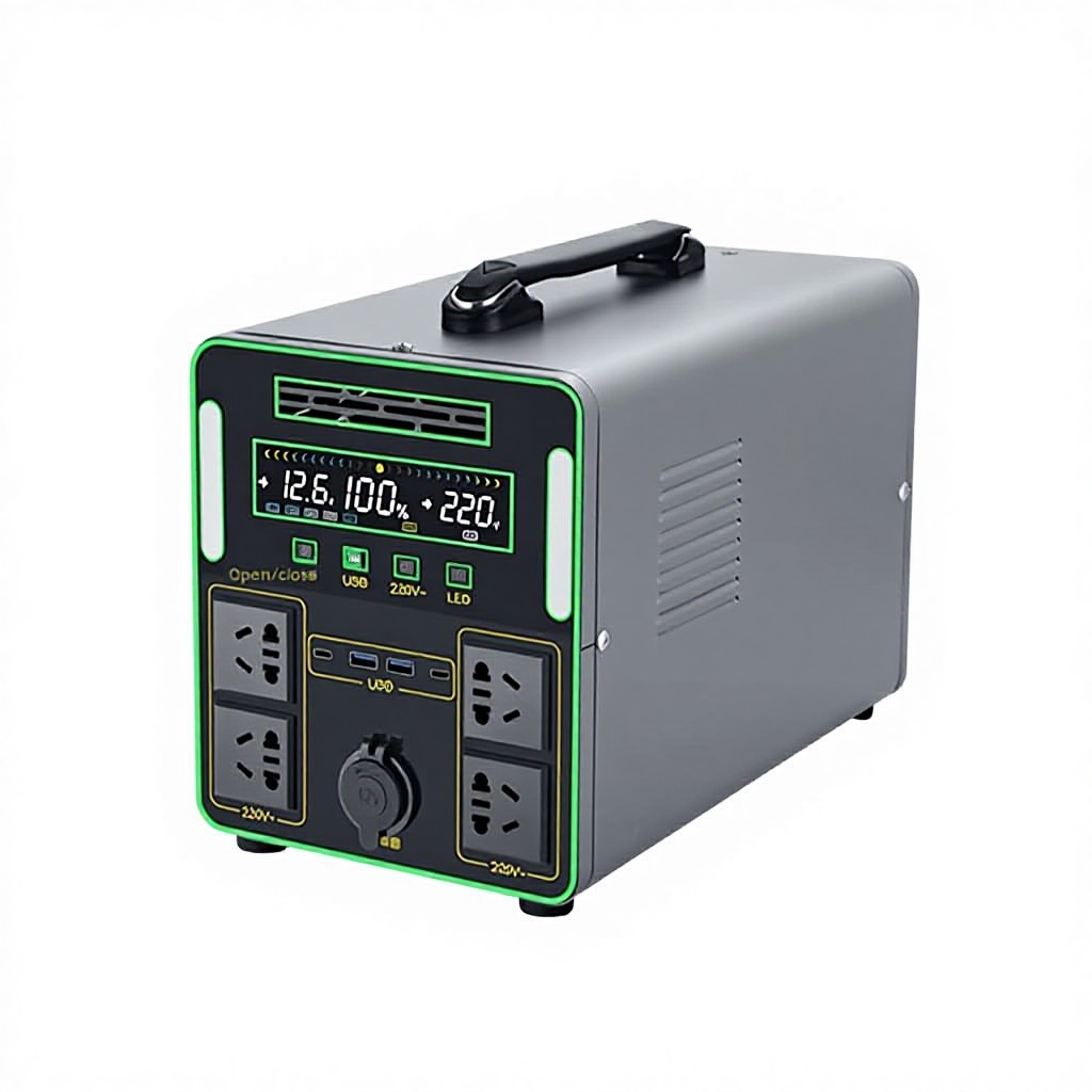 220V Outdoor Portable Power Station 10kWh Lithium-Ion Battery Overcharge/Overdischarge Protection Household Emergency Use Energy
