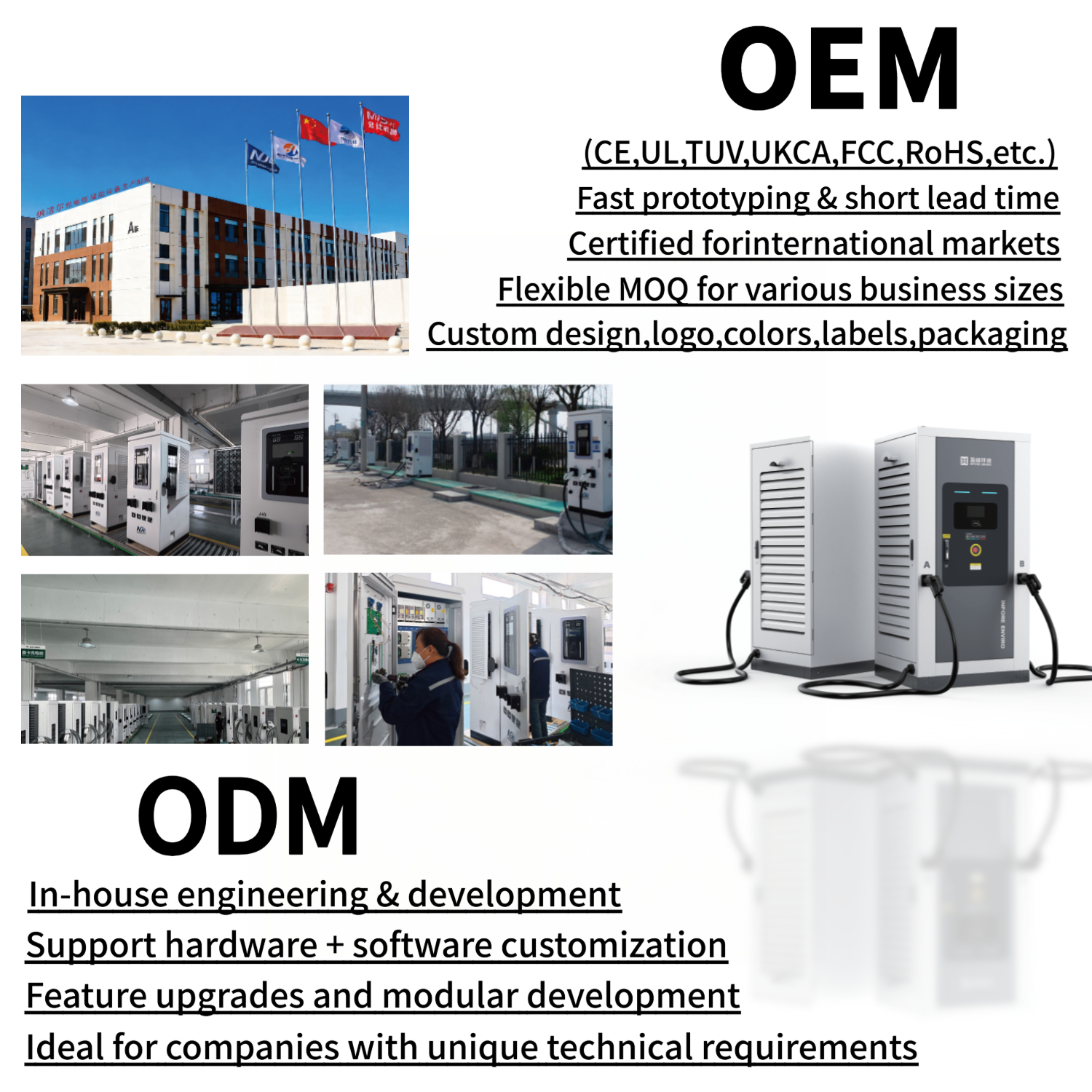 30KW-100KW All In One PV Energy Storage EV Charging System CE UKCA One Stop Commercial Solar Storage Charging Solution OEM ODM