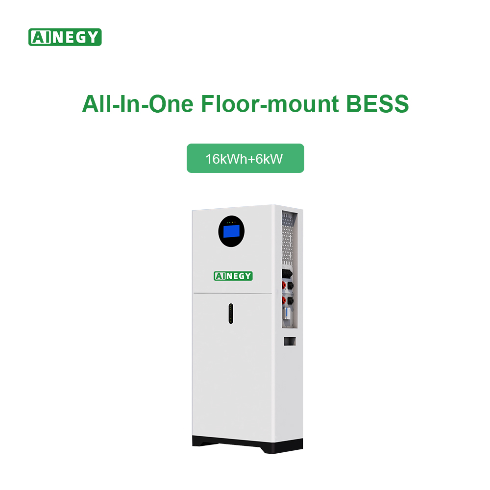AINEGY 16kWh 6kW All in One Integrated Lithium Battery Inverter Machine Home Energy Storage Solar Energy Storage System