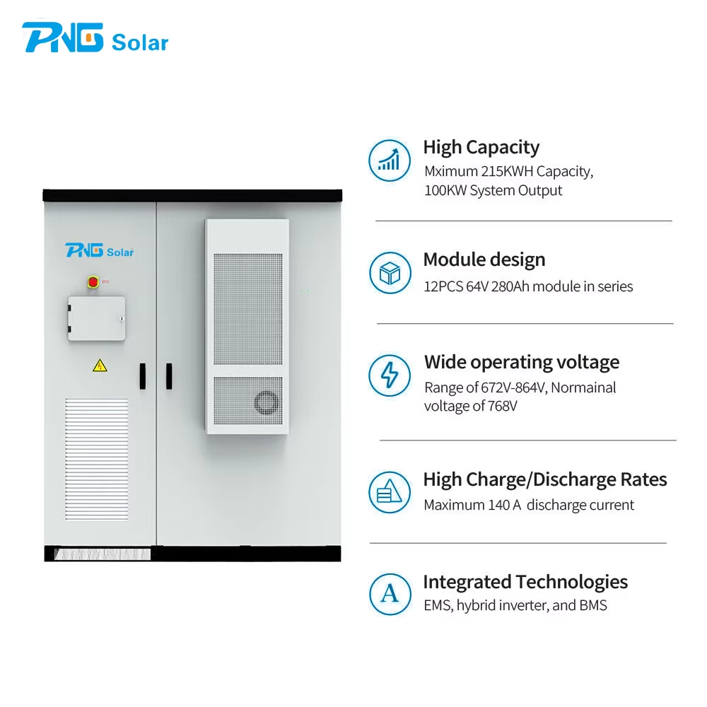261KWH Commercial Industrial High Voltage 10-Year Warranty Storage System with Liquid Cooling Off-Grid Connection
