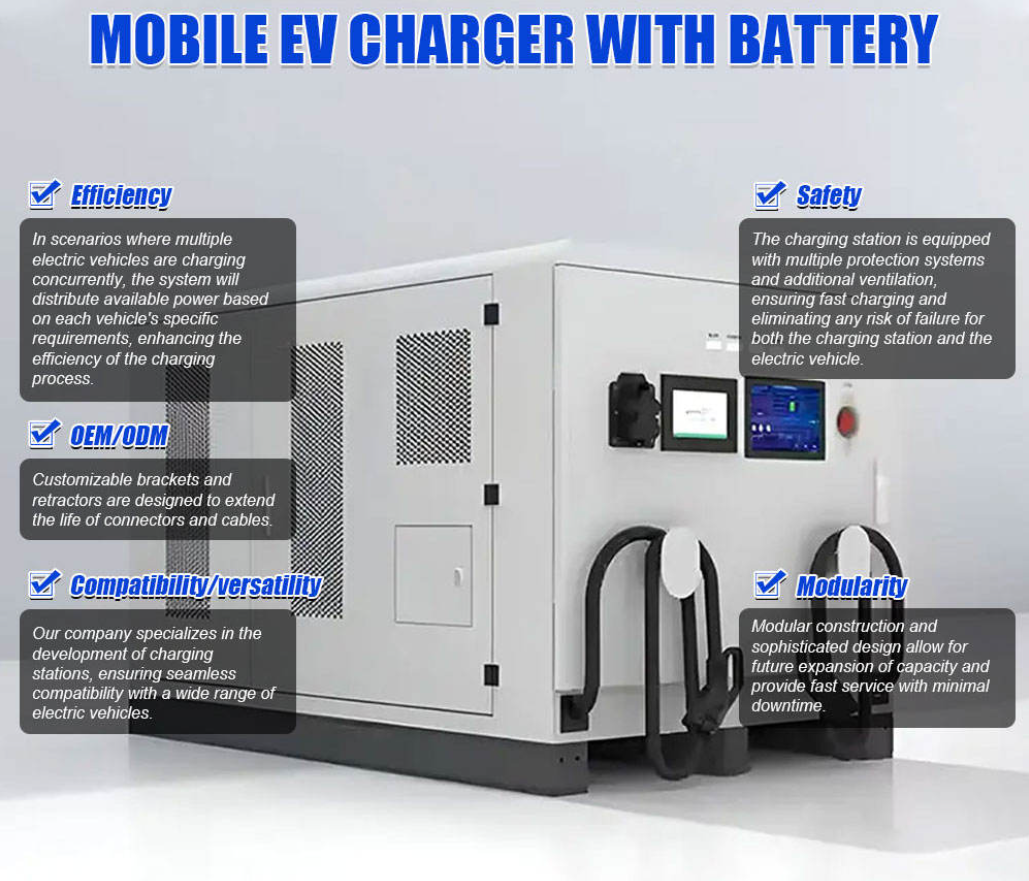 IP55 OCPP1.6 CCS2 Fast Charging EV Floor-Mounted All-In-One Energy Storage System 100kW Output 380V Input Model SC01 OEM Brand