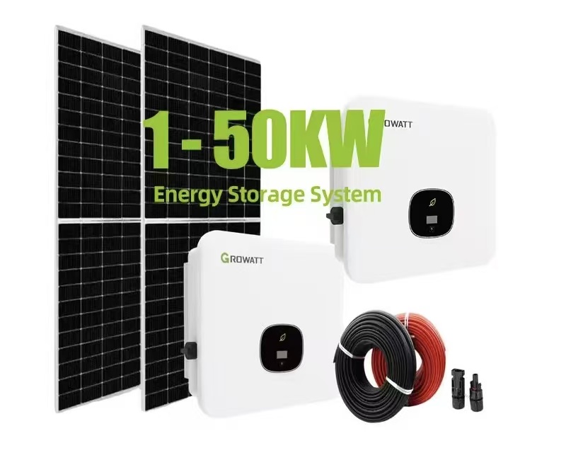 1-50kW Commercial Solar Power System Complete Set with MPPT Controller and Lithium Ion Battery On-Grid Solar Energy System
