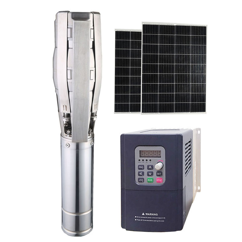 Oem Dc Inverter Solar Submersible Pump Deep Well Solar Water Pump Kit With Solar Panel