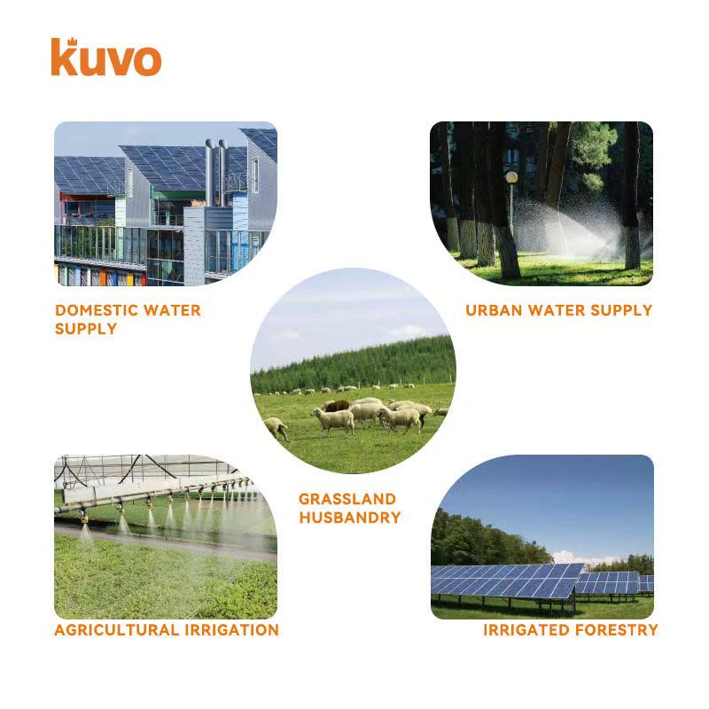 KUVO Waterproof 380V Variable Frequency Drive 2.2kW-18.5kW Solar VFD Inverter Three Phase AC Frequency Converter for Motor