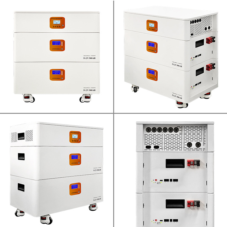 60kW Stackable Solar Inverter Energy Storage All-in-One Machine, 15kW 30kWh Lithium Battery for Home Energy Storage