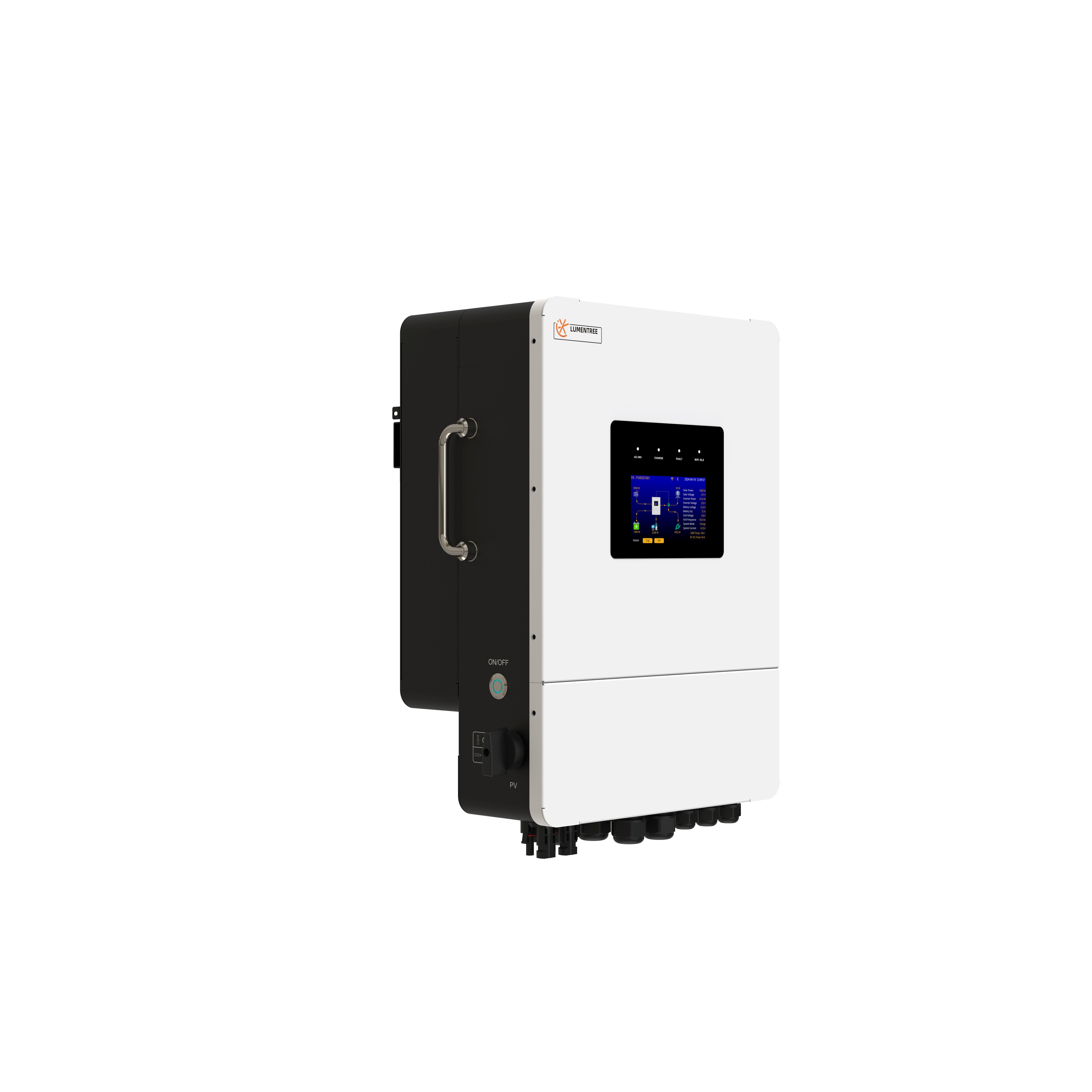 Lumentree 6kW Hybrid Solar Inverter Single Phase Battery/Generator Compatible AC-Couple Full-function Outdoor IP 65 Long Service