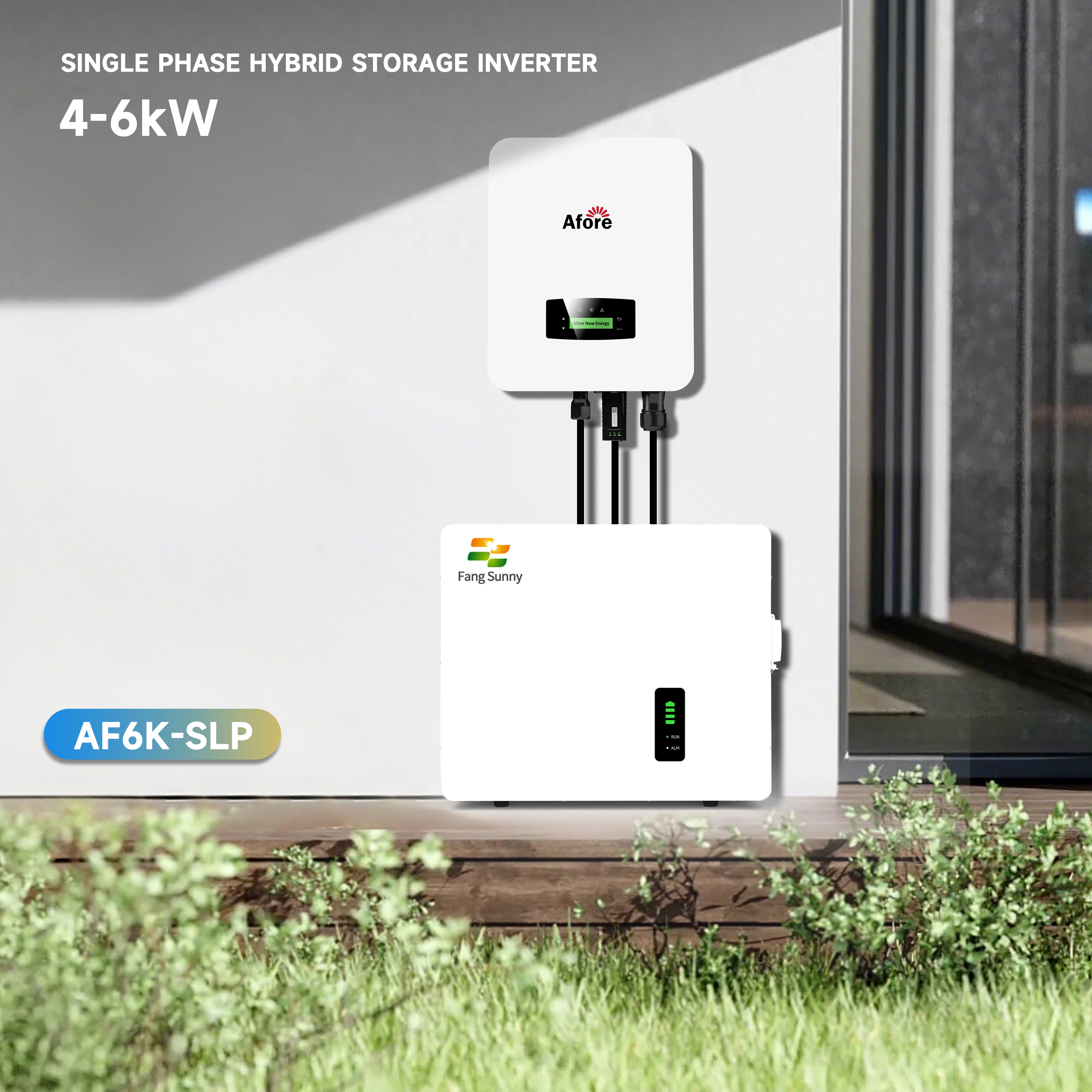 Afore 6KW DC to AC Hybrid Storage Inverter Single Phase Solar Inverter with Low Voltage Lithium Battery for Energy Systems