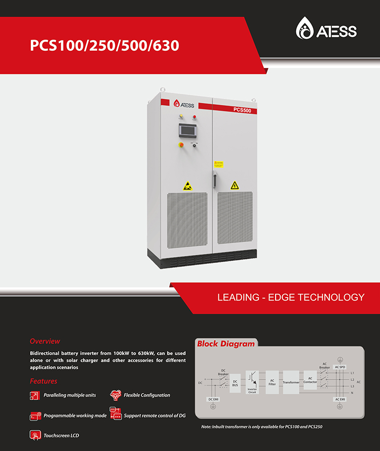 Atess PCS Series Hybrid Inverter