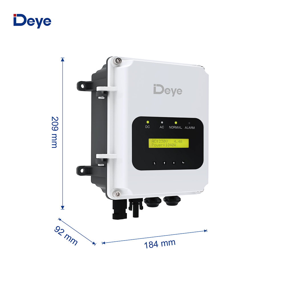 Deye 2hp 1500W 4-inch Solar Water Pump DC Submersible Solar Powered Inverter for Borehole Well Irrigation Energy Saving OEM