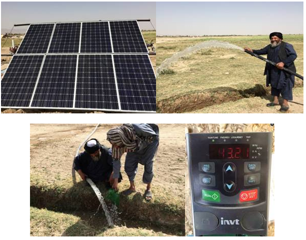 A Series of 3 Phase Ip65 Invt Solar Pump Inverter with Solar Panels