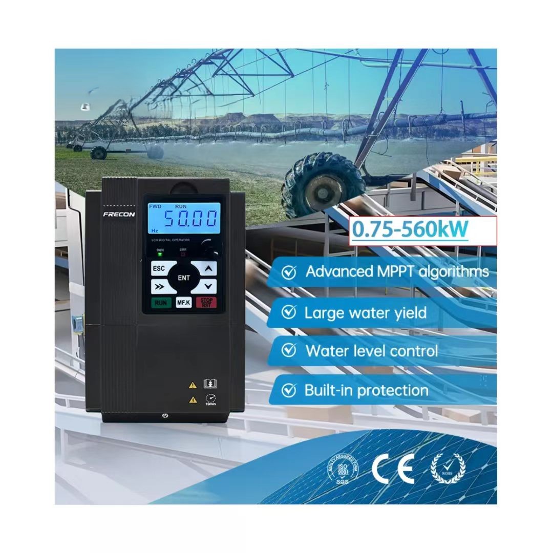Hot IP65 Solar Pump Inverter Single/Three Phase 1.5-37kW Water Pump VFD Factory Direct