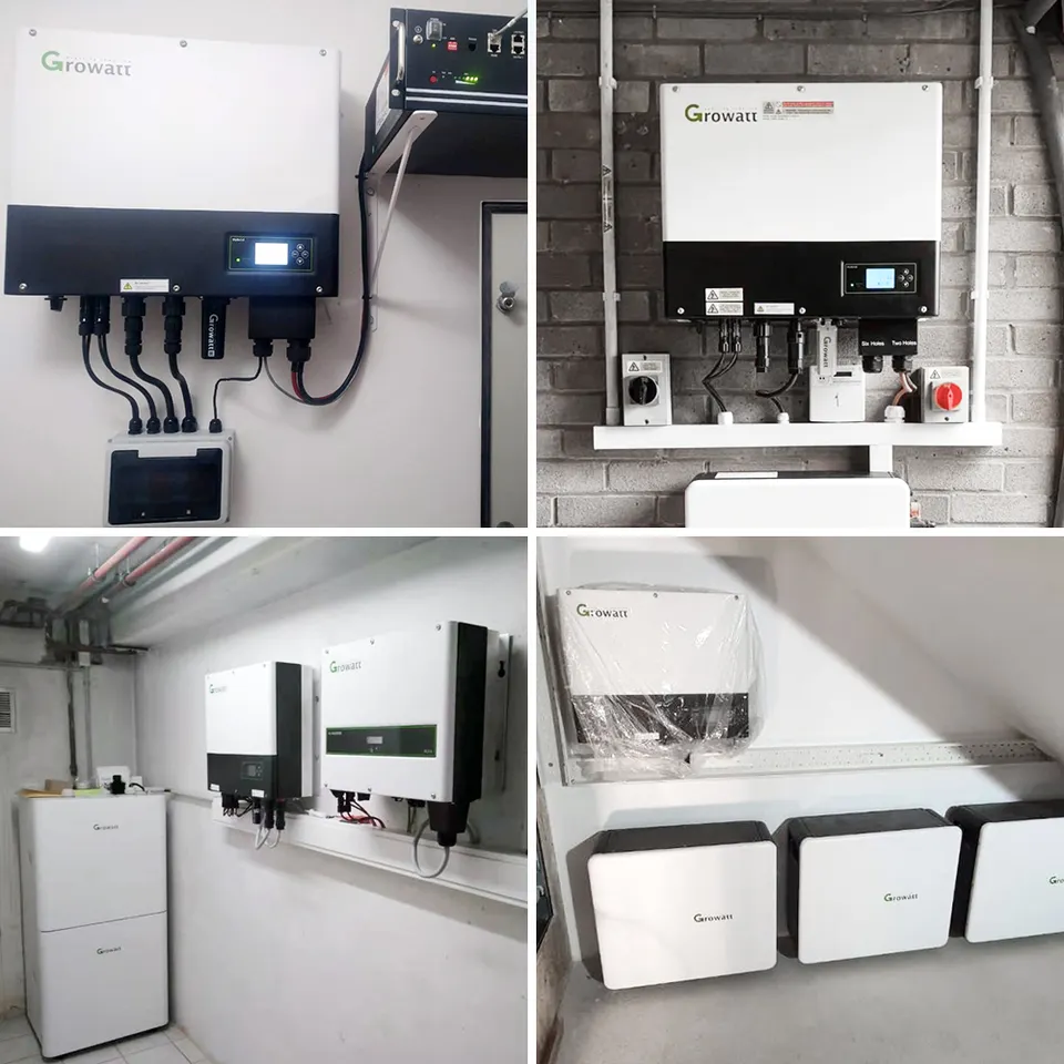 Growatt Hybrid Solar Inverter 3 Phase with High Voltage Lithium Battery 5kw 8kw 10kw Off-Grid SPH AC Output CE Certified